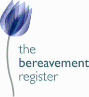Logo for The Bereavement Register