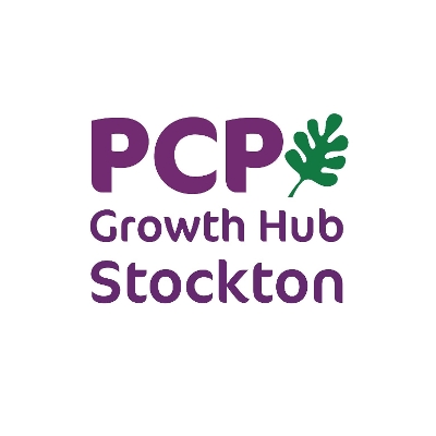 Logo for Pioneering Care Partnership Growth Hub Stockton