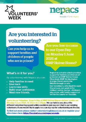 Nepacs open day poster 1 June 2026